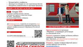 Как активировать студенческую скидку в РЖД