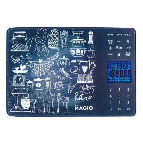 Весы кухонные Magio MG-692 Dark/Blue в Корпорация Центр