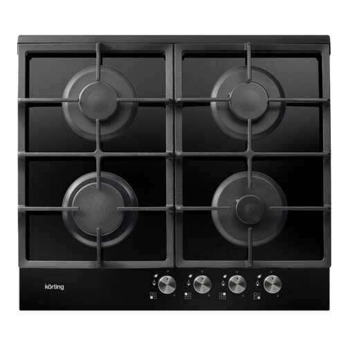 Встраиваемая варочная панель газовая Korting HGG 660 CN Black в Корпорация Центр